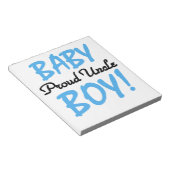 おじさん誇りを持った男の赤ちゃんギフト ノートパッド (アングル)