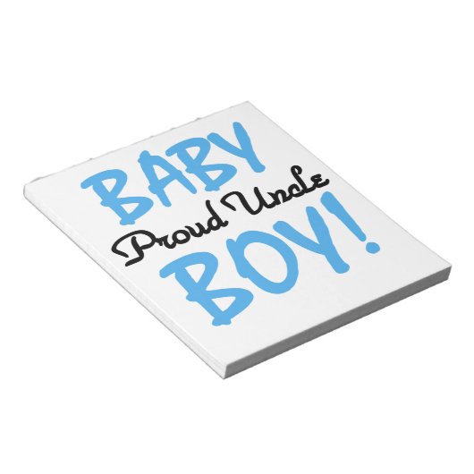 おじさん誇りを持った男の赤ちゃんギフト ノートパッド (アングル)