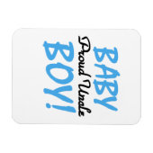 おじさん誇りを持った男の赤ちゃんギフト マグネット (横)