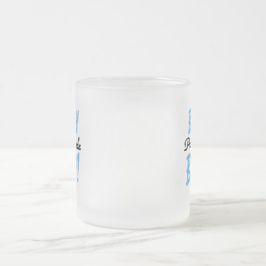 おじさん誇りを持った男の赤ちゃんTシャツとギフト フロストグラスマグカップ (中央)