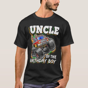 おじさん誕生日少年モンスタートラックボーイズパーティー Tシャツ