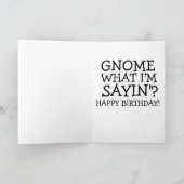 おじさん誕生日格言小妖精や小人カード シーズンカード (内部)