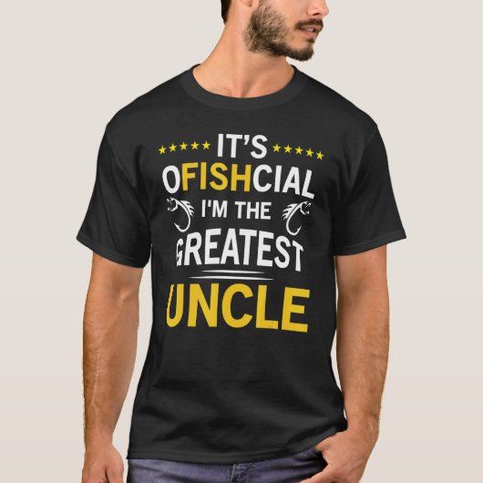 おじさん釣り好きのためのユーモラスな釣りデザイン Tシャツ (正面)