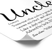 おじさん関数定義モダンおもしろいスクリプト ポスター (角)