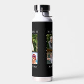 おじさん3フォトコラージュ黒 ウォーターボトル (左面)