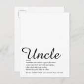 おじさん、おふんくさん定義スクリプト 現代の楽しみ ポストカード (正面/裏面)