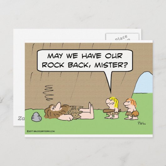 おじさん、僕らの岩を返してくれないかい？ ポストカード (正面/裏面)