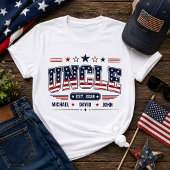 おじさん 創設 2026 アメリカ愛国 フラグ カスタム 子供 名前 Tシャツ