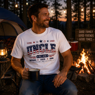 おじさん 創設 2026 アメリカ愛国 フラグ カスタム 子供 名前 Tシャツ
