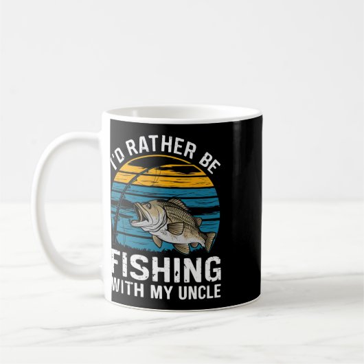 おじと釣りができたら最高 コーヒーマグカップ (左)