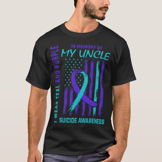 おじの死を悼むギフト アメリカ人認識 Tシャツ (正面)