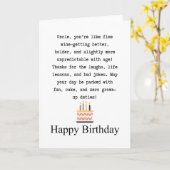 おじの誕生日 カード (黄色い花)