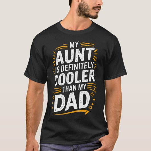 おじより絶対にクールなおばちゃん おもしろTシャツ Tシャツ (正面)