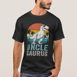 おじサウルス Tレックス 恐竜 おじさん サウルス 家族 マット Tシャツ
