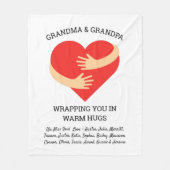 おじパーソナライズされたいちゃんのおじいちゃんの贈り物 フリースブランケット (正面)