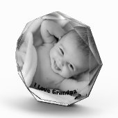 おじパーソナライズされたいちゃん写真ブロック フォトブロック (右)