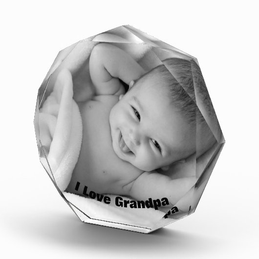 おじパーソナライズされたいちゃん写真ブロック フォトブロック (右)