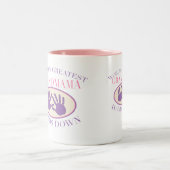 おじ最高のいさんがTシャツを下ろす ツートーンマグカップ (中央)