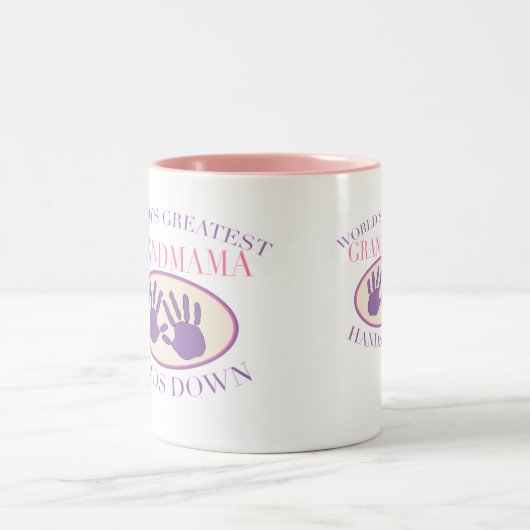 おじ最高のいさんがTシャツを下ろす ツートーンマグカップ (中央)