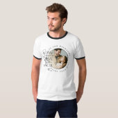 おじ様へのギフト | ミニマリスト風カスタムフォト Tシャツ (正面フル)