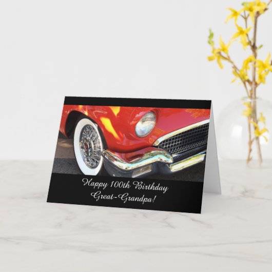 おじ素晴らしいちゃん100歳の誕生日 カード (黄色い花)