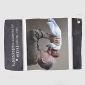 おじ素朴い最高のちゃんに昇進するのはパパだけ ゴルフタオル (横)