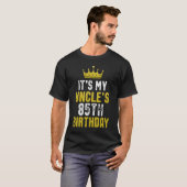 おじ85歳の誕生日おめでとう めい・おいから Tシャツ (正面フル)