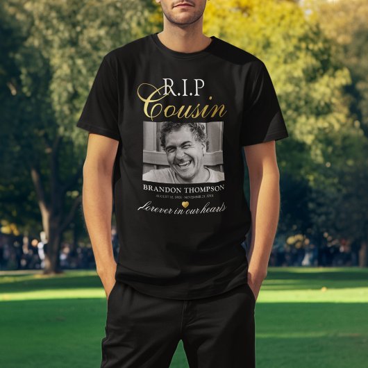 おじ・いとこ追悼メモリアルフォトTシャツ Tシャツ