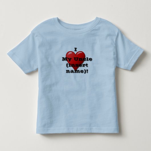 おじ（名前）大好き！子供の心を込めたTシャツ トドラーTシャツ (正面)