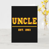 おじ 1993年 ユニーク スポーツ 創設年 おじ カード (黄色い花)