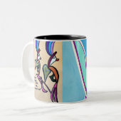 おすごい姉さん与えに可愛いコーヒーカップ！ ツートーンマグカップ (正面左)