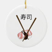 おすし用の箸 セラミックオーナメント (裏面)