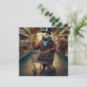 おすまいでゴーストたちに囲まれたデジタルオッターファニー GC シーズンカード (スタンド正面)