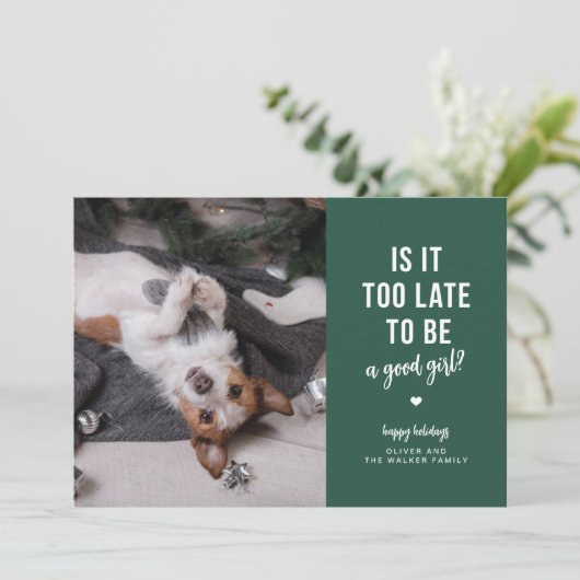 おすましペットのホリデー写真カード シーズンカード (スタンド正面)