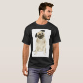 おすわりパグ犬 Tシャツ (正面フル)