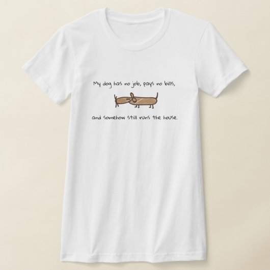 おすわり犬Tシャツ Tシャツ (レイダウン)