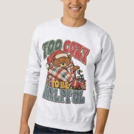 おせっかいすぎて役に立たない 面白いクリスマス スウェットシャツ
