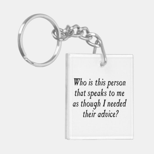 おせっかいなアドバイスのこの人はだれですか。 キーホルダー (正面左)