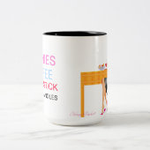 おせっかいなPARKERのお気に入りのな事のマグ ツートーンマグカップ (中央)