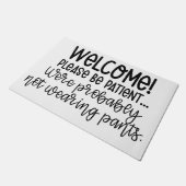 -おそらおもしろいくズボンをはいていないので、我慢してください。 ドアマット (アングル)