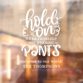 おそらくおもしろいズボンの歓迎の名前を着ていない ウィンドウサイン (シート2)