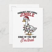 おそらくただのクリスマスジングルゴース インビテーションポストカード (正面/裏面)