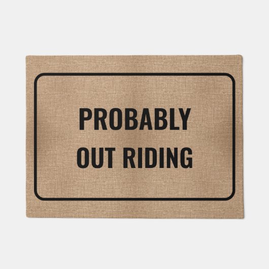 おそらくアウトライディングカスタム&おもしろいようこそ ドアマット (正面)