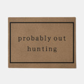 おそらくアウト狩りおもしろいカスタムブラウントレンディー ドアマット (正面)