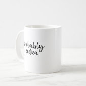 おそらくウォッカおもしろいコーヒーマグ コーヒーマグカップ (正面左)