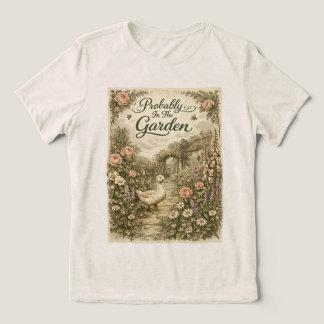 おそらくガーデン Vintage Cottagecore Duck トライブレンドＴシャツ
