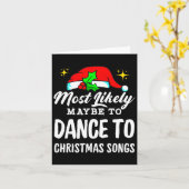 おそらくクリスマスの歌に醜く踊るかもしれない カード (黄色い花)