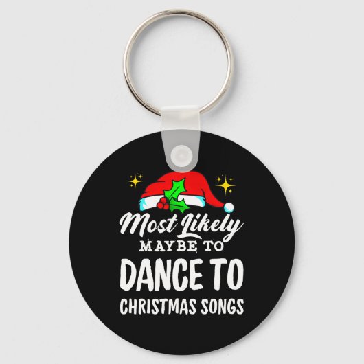 おそらくクリスマスの歌に醜く踊るかもしれない キーホルダー (正面)