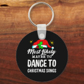 おそらくクリスマスの歌に醜く踊るかもしれない キーホルダー (正面)