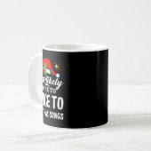おそらくクリスマスの歌に醜く踊るかもしれない コーヒーマグカップ (正面左)